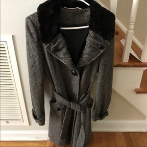 DKNY wool blend coat